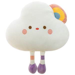Muñeco de peluche bordado de estrella de pan de nube larga japonesa bonita, oso perezoso con almohada para dormir, juguete para aliviar el estrés relleno de algodón PP - Product Image 5