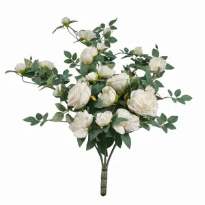 Bunga gantung, karangan bunga buatan lavender, pohon anggur buatan, Gantungan dinding untuk buket bunga pernikahan