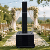 Subwoofer actif 24 pouces, colonne de sonorisation Line Array 10 pouces, enceinte professionnelle portable étanche pour mariages et événements religieux
