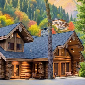 Cabane en rondins en bois moderne pour le salon, nouvelle salle de bain, imperméable, forêt, hôtel, complexe hôtelier pour la cuisine, entrepôt - Product Image 1