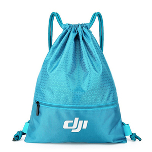 600D Polyester thể thao màu đen phòng tập thể dục Túi Túi Dây Rút Ba lô bóng đá kết cấu Polyester vẽ chuỗi Túi - Product Image 3