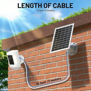 Panneau solaire monocristallin 8W, étanche IP65, module de charge 5V, alimentation extérieure, caméra de sécurité, sonnette vidéo intelligente, CE - Product Image 2