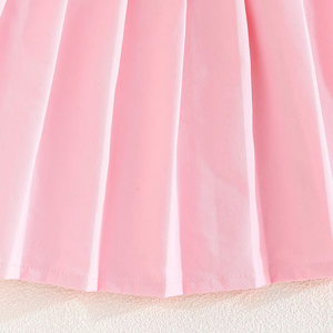 <span class=keywords><strong>Abbigliamento</strong></span> per bambini per bambine 4-8y alla moda senza maniche squisito a motivi floreali gonna corta a pieghe elegante Set di due pezzi per bambine - Product Image 6