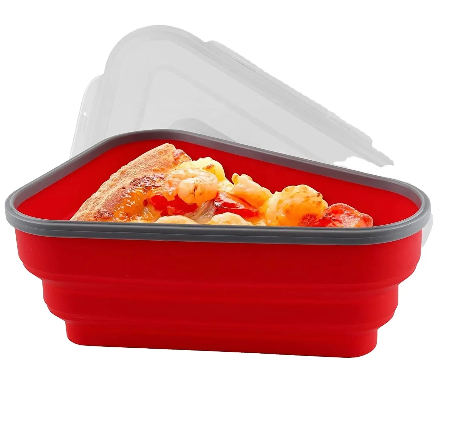 Manufacturers Wholesale Food Storage Container Silicone Pizza Storage Containers Collapsible And Reusable For Office