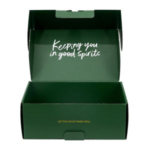 Papier ondulé de luxe, expédition postale, boîte à vêtements Logo personnalisé <span class=keywords><strong>prix</strong></span> plastification mate pour vêtements cadeau emballage cosmétique - Product Image 2