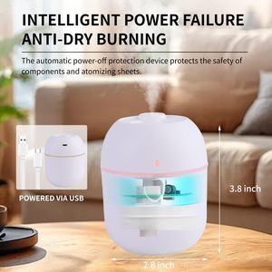 Diffuseur d'huiles essentielles ultrasonique Easy Home, humidificateur d'air à brume fine effet nuage de pluie - Product Image 4