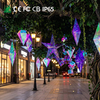 Guirlandes lumineuses LED fantaisie suspendues pour arbre, indice de protection IP65, blanc chaud, décoration de Noël et du Nouvel An pour l'extérieur