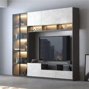 Wholesale Modern Style Tv Stand Set <b>Wall</b> Wooden Luxury Media Console <b>Living</b> <b>Room</b> Furniture Cabinets TV <b>Unit</b> Cabinet with LED - Product Image 3