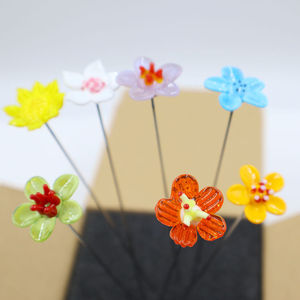 Handmade Thu Nhỏ Thủy Tinh Thủ Công Bức Tượng Độc Đáo Trang Trí Vườn Thực Vật Với Dây Kim Loại Cổ phần Chụp Đèn Động Vật Và Hoa Thiết Kế - Product Image 5