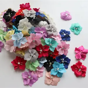 Exquisite multicolor handmade beaded flower clothing headwear DIY home decoration accessories