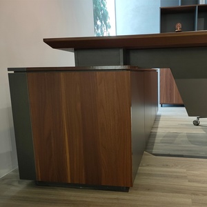 Bureau de direction en bois moderne et simple, prix d'usine, mobilier commercial, table de bureau pour manager/chef - Product Image 6