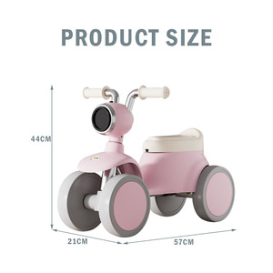 รถของเล่นทรง<span class=keywords><strong>จรวด</strong></span>น่ารัก 4 ล้อ สำหรับเด็กเล็ก พร้อมไฟและเสียงเพลง ล้อ EVA เงียบ ปลอดภัย ใช้ได้ทั้งในบ้านและนอกบ้าน - Product Image 6