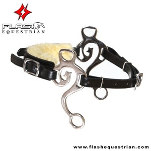 Broca con forma de boca feliz de alta calidad, broca con relleno suave, de acero inoxidable, Hackamore - Product Image 2