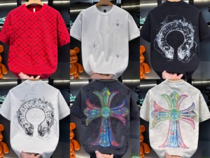 <span class=keywords><strong>เสื้อ</strong></span>ยืดผู้ชายผ้าฝ้าย 100% ลายดอกไม้ ดีไซน์ศิลปะ น้ำหนักเบา 180 กรัม เนื้อผ้าระบายอากาศดี ทรงหลวม ผ้าถักพิมพ์ลาย เหมาะสำหรับเทศกาลต่างๆ - Product Image 5