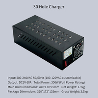 Lampe sans fil d'ambiance tendance pour restaurant/hôtel, chargeur rapide 10 ports, prise de courant, station de charge USB mondiale intelligente