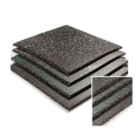 Tapis en caoutchouc à haute absorption des chocs pour sols de salle de sport commerciale, certifications d'exportation complètes