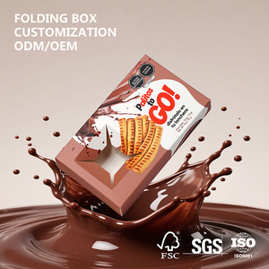 Boîte d'emballage en carton réutilisable et recyclable personnalisée, boîte en papier pliable de qualité alimentaire pour <span class=keywords><strong>chocolat</strong></span>, en-cas, biscuits, pour option cadeau - Product Image 1
