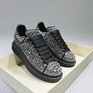 Top-quality luxurious designer <b>shoes</b> with diamonds, fashionable and casual <b>shoes</b> with thick soles, walking <b>shoes</b> - Product Image 1