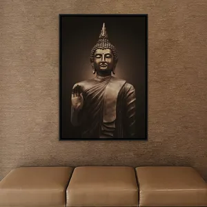 Pinturas de arte en lienzo enmarcado para decoración del hogar, marco de imagen de arte de pared, póster de estilo cultural, marco de Lord Buda