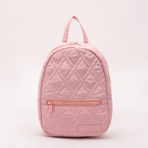 Fashion pink casual lady’s quilted <b>small</b> backpack - Product Image 1