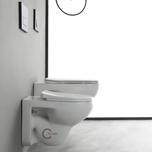 WC de salle de bain, toilettes à deux pièces, design moderne, sans bride, siphon en P, modèle occidental, siège de toilettes pour enfants, fabrication OEM - Product Image 4