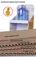 Papier personnalisé Parfum Soins de la peau Vernis à ongles Maquillage Rouge à lèvres Cils Fsdu Pop Carton ondulé Présentoir de cosmétiques