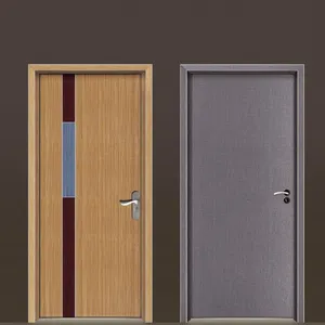 Puertas interiores de madera, diseño de puerta de madera contrachapada individual