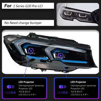 Conjunto de Faros LED para Automóvil con Luz Blanca Fría de Doble Lente para BMW G20 G28, Luz de Circulación Diurna, Actualización del Sistema de Iluminación Automotriz
