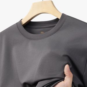 Rắn văn hóa giản dị Ngắn Tay Áo T-shirt 200 gram 100% cotton tùy chỉnh in Amoniac mercerized lỏng phù hợp cho nhóm - Product Image 6