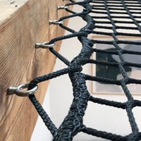 Filet de protection pour balcon de jardin à 2 niveaux Filets de protection pour lits de plage sans nœuds Portant 300 ~ 400kg Hamac suspendu Barrière de falaise
