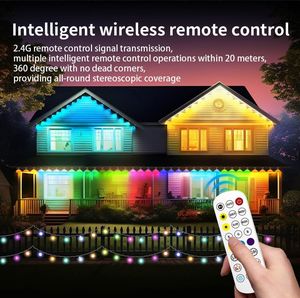 Luces Exteriores Permanentes Inteligentes RGB IP67, Lámpara de Alero <span class=keywords><strong>para</strong></span> Fiestas, Días de Juego, Balcón, Azotea, Jardín, Patios - Product Image 3