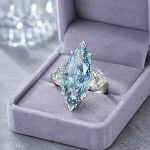 Anello a Forma di Cuore Marquise Stile Matrimoniale per Donne - Product Image 6