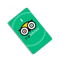 Cartes de visite professionnelles NFC RFID en PVC personnalisées pour avis TikTok et Google, avec impression sur mesure