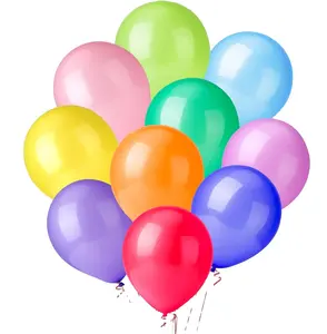 Cores sortidas Dentro 10 Cores Engrossar Balões De Látex 2.8g Cada 12 Polegada Balões Em Massa Adequado para Festa Da Família De Aniversário