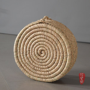 Bamboo Round Mat Tatami Floor Cushion Meditation Tea Mat Home Use Seat <b>Pillow</b> YY0925 - Product Image 2