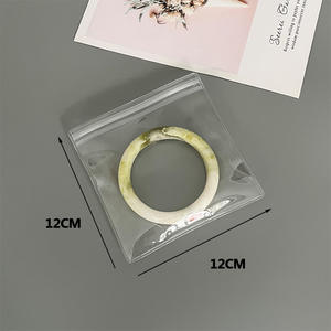 Emballage en plastique recyclable transparent givré pour réception de bijoux en PVC personnalisé emballage en gros sac pochette avec fermeture éclair - Product Image 6