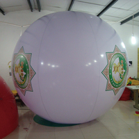 Ballon publicitaire gonflable avec lumières LED, logo personnalisé pour événements extérieurs, défilés commerciaux