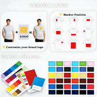 T-shirt personnalisé pour homme, t-shirt Heather, 50% polyester, 25% coton, 25% rayonne, tissu TCR, logo brodé personnalisé