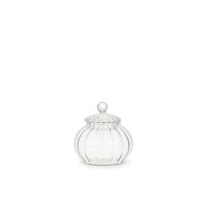 Handmade Cheap Gift Christmas <strong>Kids</strong> Transparent Small Glass Container Sugar Bowl Food Glass <strong>Jar</strong> Candy Box With Lid - Product Image 2