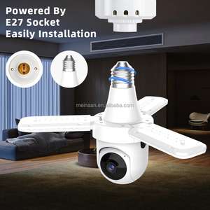 ใหม่2MP 1080P E27 Floodlight ในร่มไร้สายอัจฉริยะ WIFI หลอดไฟ PTZ กล้อง CCTV 360รักษาความปลอดภัย WiFi หลอดไฟกล้อง - Product Image 3