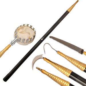 เบ็ดตกปลาคาร์บอนไฟเบอร์แบบแข็งพิเศษน้ำหนักเบามากมีสเปรย์พ่นตาข่ายขนาดใหญ่มีโคนต้นสนพับเก็บได้มีดตัดหญ้า - Product Image 5