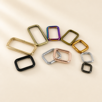 Boucles rectangulaires en alliage F4-5 13-50mm, clips de connexion pour sangle de ceinture, accessoires de quincaillerie pour sacs à main, anneaux carrés pour sacs à dos