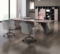 Escritorio Ejecutivo Grande de Madera para Mesa de Trabajo Individual, Muebles de Oficina para Empresas Comerciales