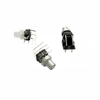 Interrupteur Tactile LED Rouge Illuminé à Insertion Latérale 7x7 16,6 mm, Bouton Poussoir Momentané 12V, 8 Broches, Conforme RoHS, Électronique Grand Public