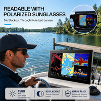 Moniteur marin LCD étanche IP68, lisible en plein soleil, 15,6/18,5 pouces