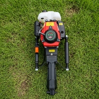 Equipo de Perforación Portátil a Gasolina, Ligero, con Broca de Diamante para Geología y Suelos, Motor con Engranajes, Diámetro de Perforación de 42MM/50MM, Máx. 15m