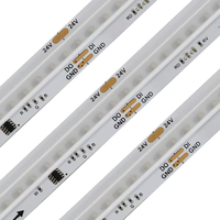 Bande LED à prix d'usine, 24V, intelligente, flexible, COB, 5 mètres, adressable, RGBW, multicolore