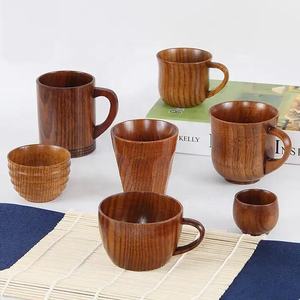 Tasse à café en bois personnalisée faite à la main en bois voyage extérieur <span class=keywords><strong>homme</strong></span> tasse thé Camping tasse - Product Image 1