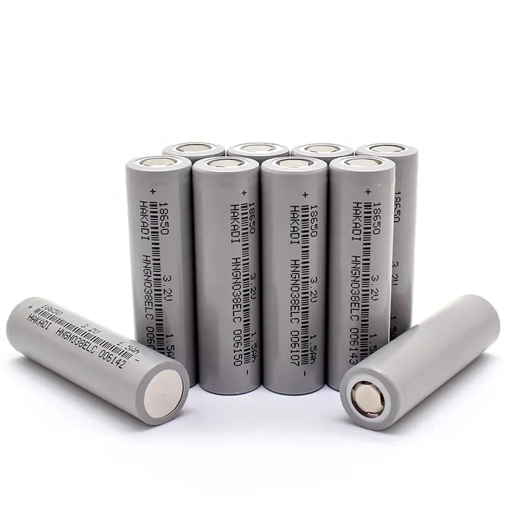 CHINA factory directly supply 18650 3.2V 1500mAh Cylindrical cell LiFePO4 Battery Cell For Power bank, microphone, headlight