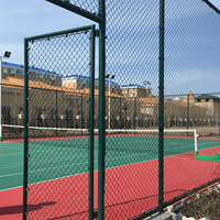 Rouleau de clôture grillagée en fil de fer galvanisé à chaud, revêtu de PVC, pour terrains de sport, stades et installations sportives - Vente en gros